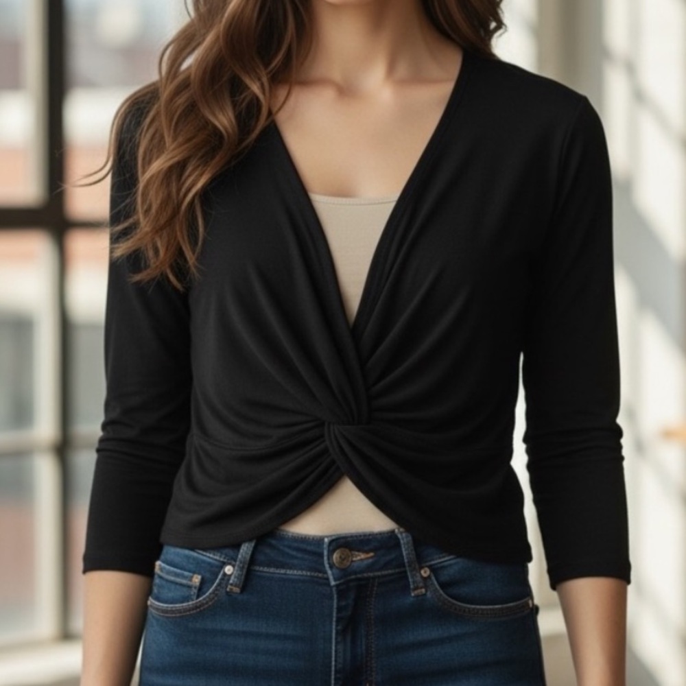 Carmen Marc Valvo Crossover Top